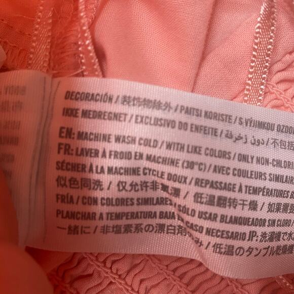 Abercrombie & Fitch Women's Pink Puff Sleeve Crop Top Size Small - Picture 10 of 10